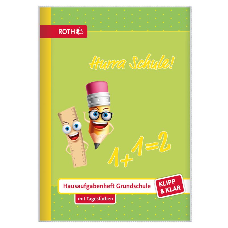 Hausaufgabenheft Grundschule "Klipp & Klar", Hurra Schule!